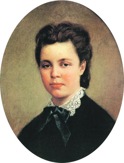 Auto-retrato da juventude de Helena Germounik